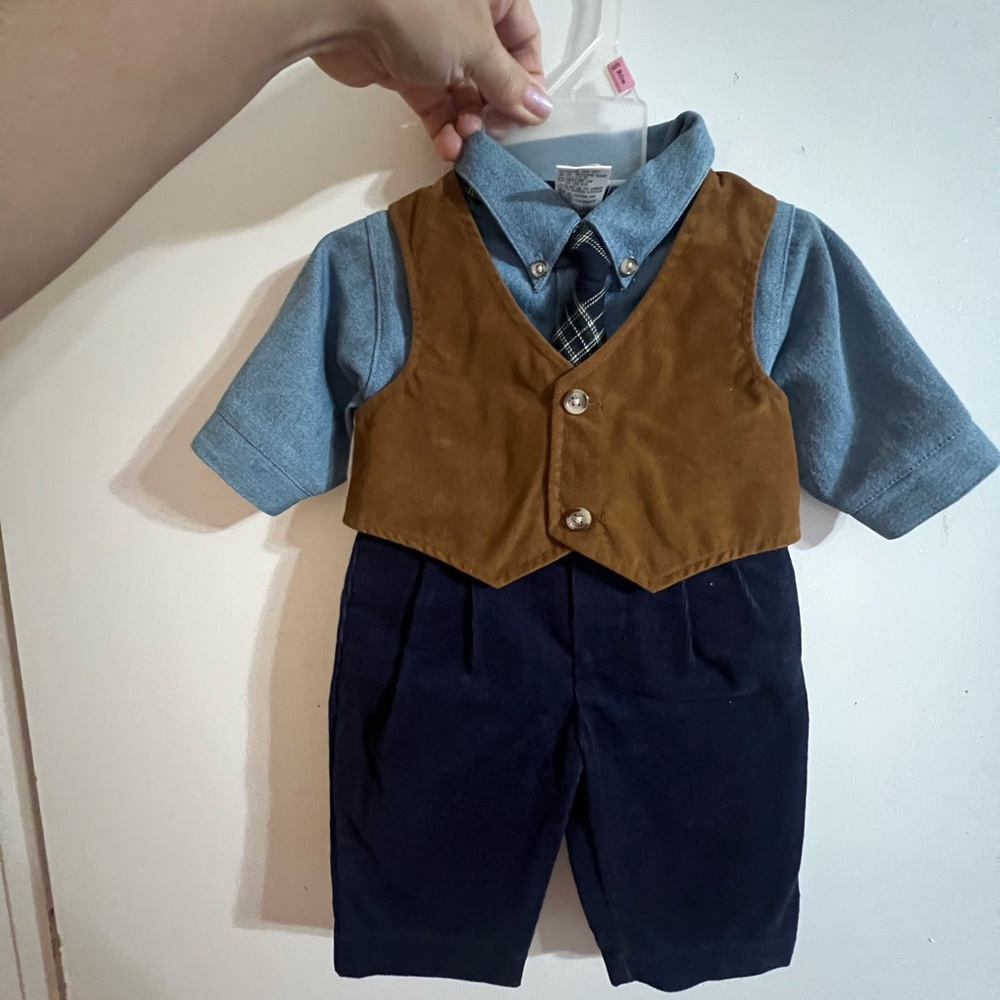 Tion Design Denim Baby Outfit